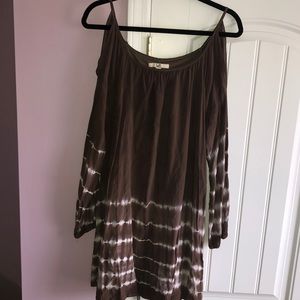 Brown Tie Dye Dress
